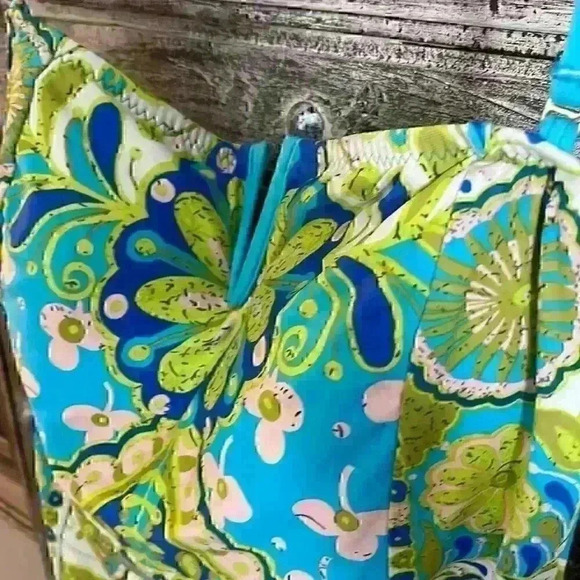 Trina Turk size  6 bathing suit. Gorgeous. Remove the halter for strapless - Picture 4 of 4